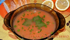 Турецкий томатный суп с вермишелью