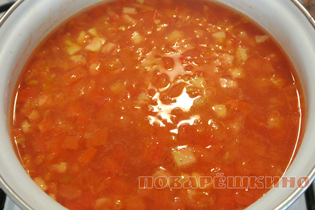 Турецкий томатный суп с вермишелью