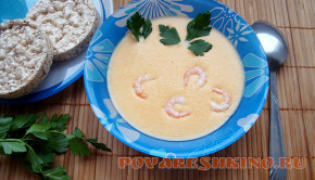 Крем-суп с креветками